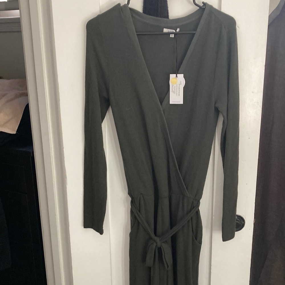 Z supply Soft Spun Wrap Jumpsuit